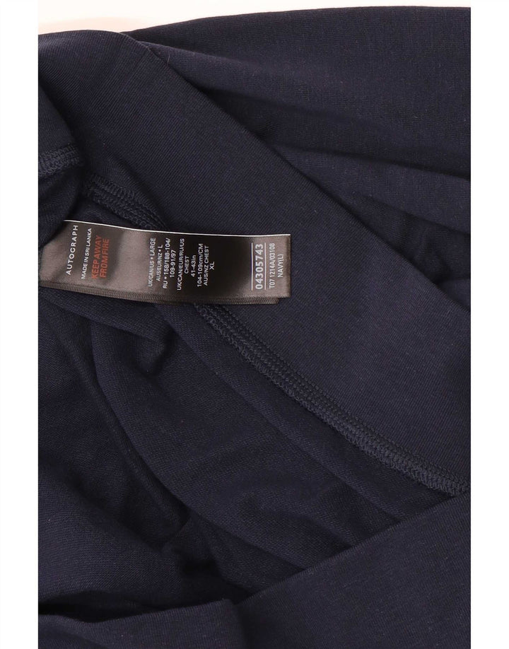 Marks & Spencer Pull à capuche autographe pour homme Bleu marine Taille L