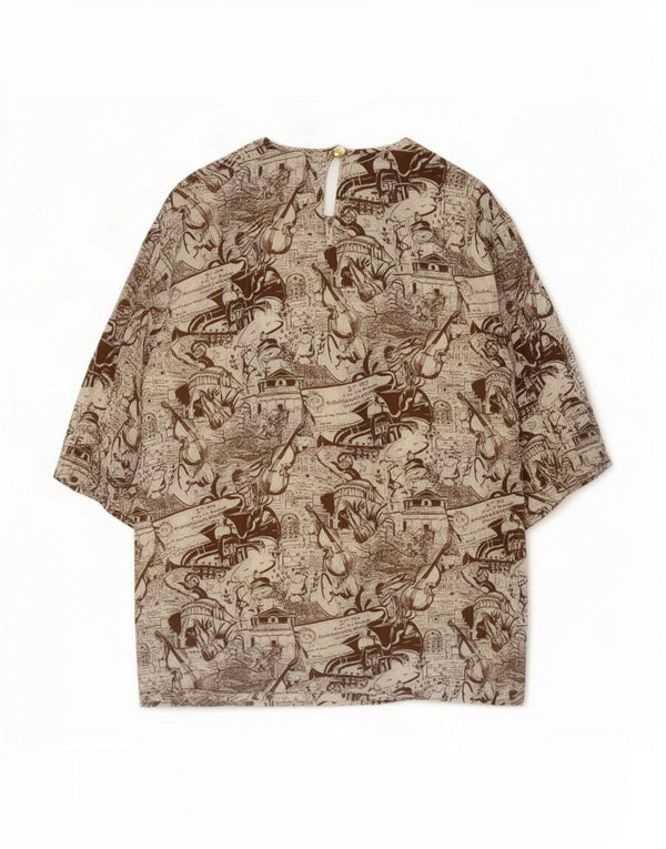 Persona Chemisier à motif abstrait pour femme Taille 29 2XL Multicolore