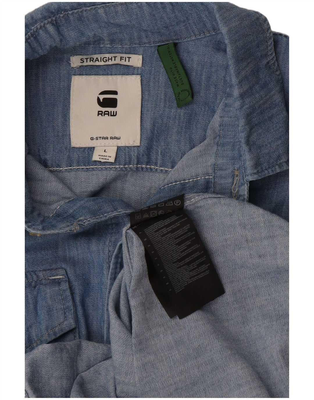 G-Star Chemise en jean Regular Fit Homme Bleu Coton