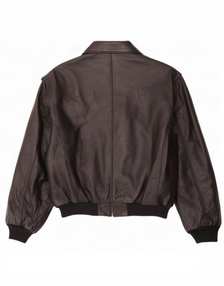 Esercito Veste d'aviateur en cuir pour homme IT 48 Noir moyen