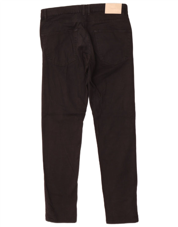 Zara Pantalon décontracté slim pour homme EU 40 Medium W31 L32 Noir