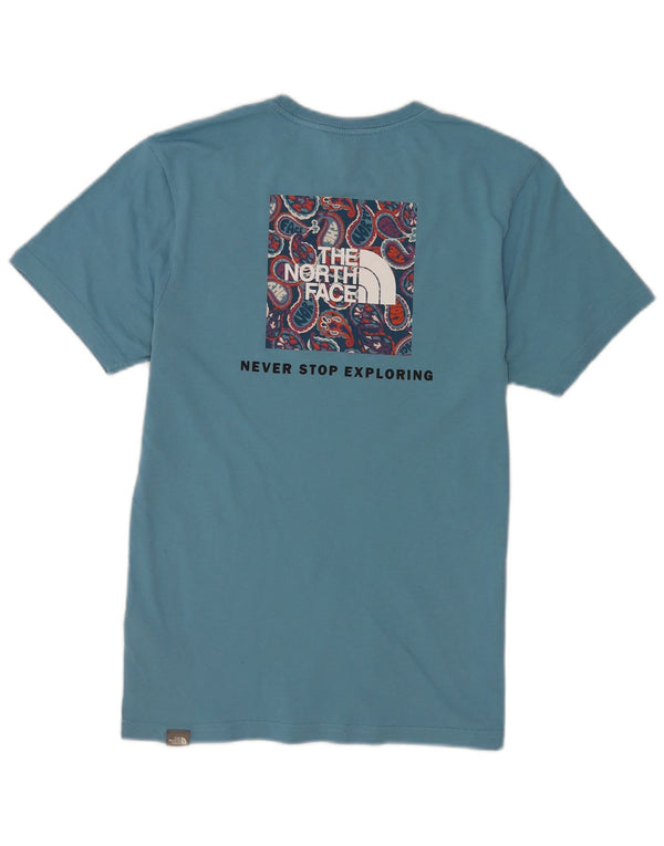 The North Face T-shirt graphique pour hommes, petit, bleu, coton