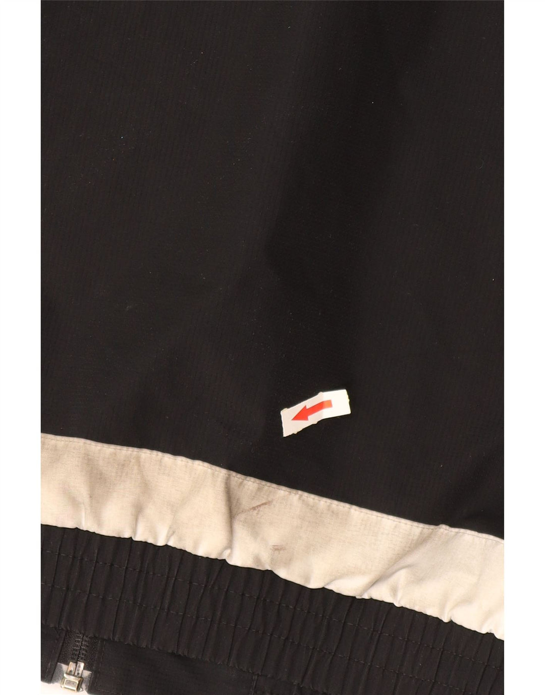 ADIDAS Veste de pluie à capuche pour homme UK 38 Medium Noir Colourblock Polyester