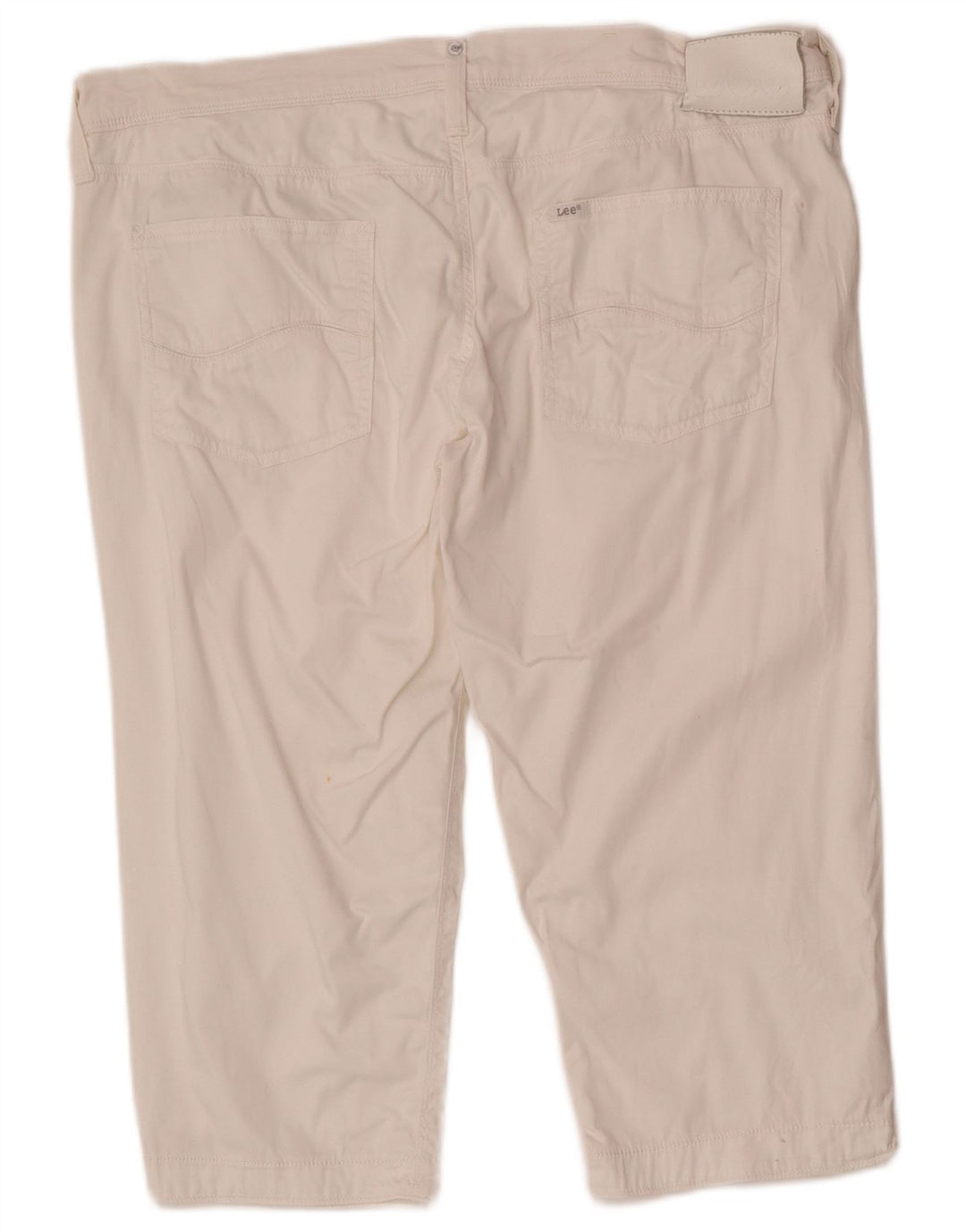 Lee Bermuda Enka Femme W32 Large Blanc Coton