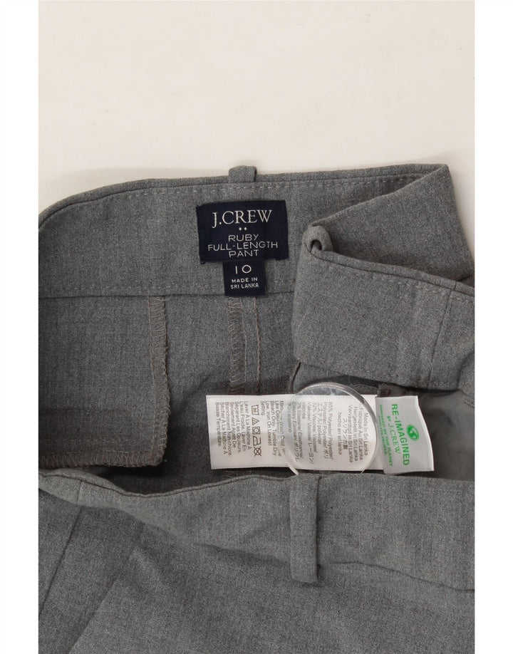 J. CREW Womens Ruby Slim Chino Trousers US 10 Large W32 L29 Grey Polyester Vintage J. Crew and Second-Hand J. Crew from Messina Hembry 