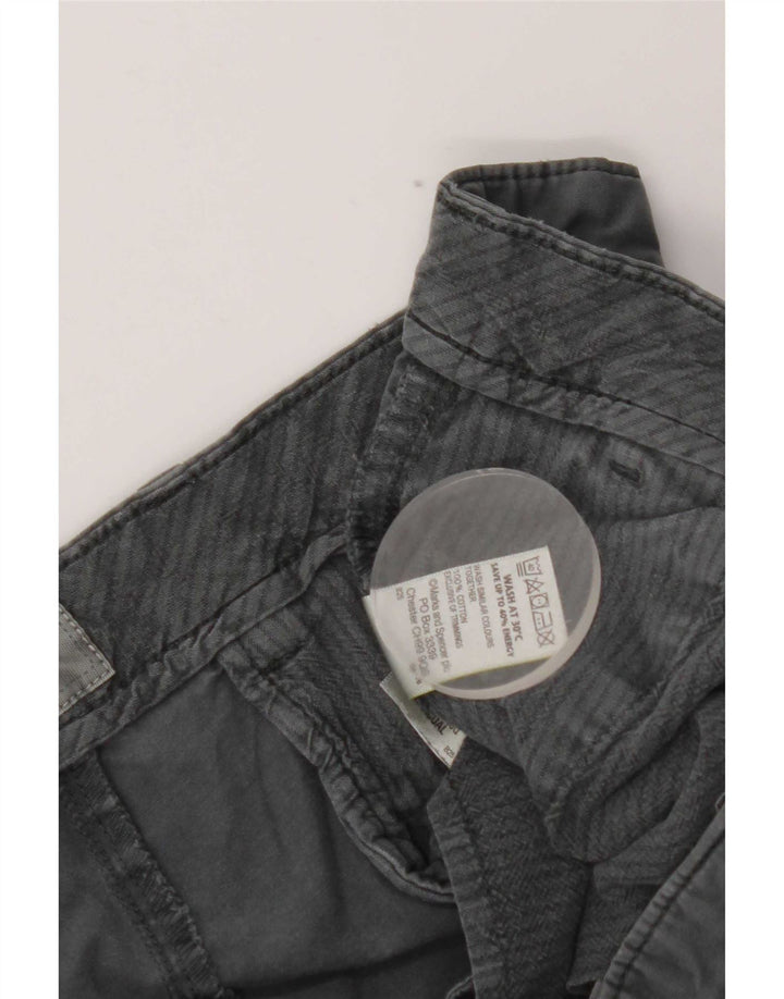 Marks & Spencer Short Chino Femme W36 Large Gris Coton