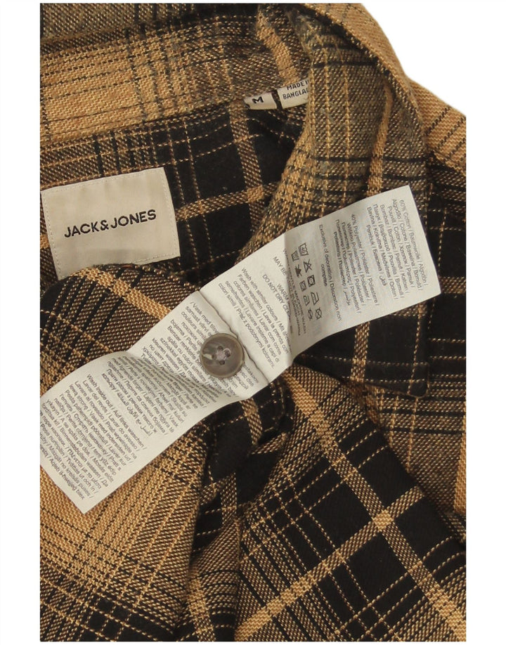 Jack & Jones Chemise en Flanelle Homme Marron Moyen à Carreaux en Coton