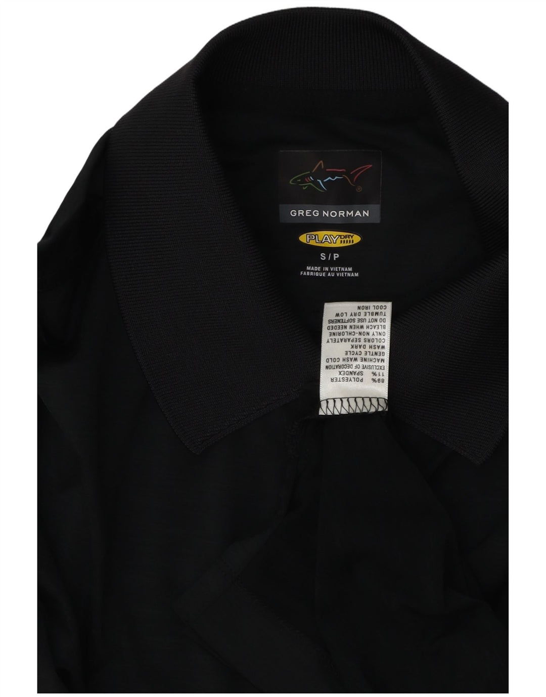 Greg Norman Polo Homme Petit Noir Polyester