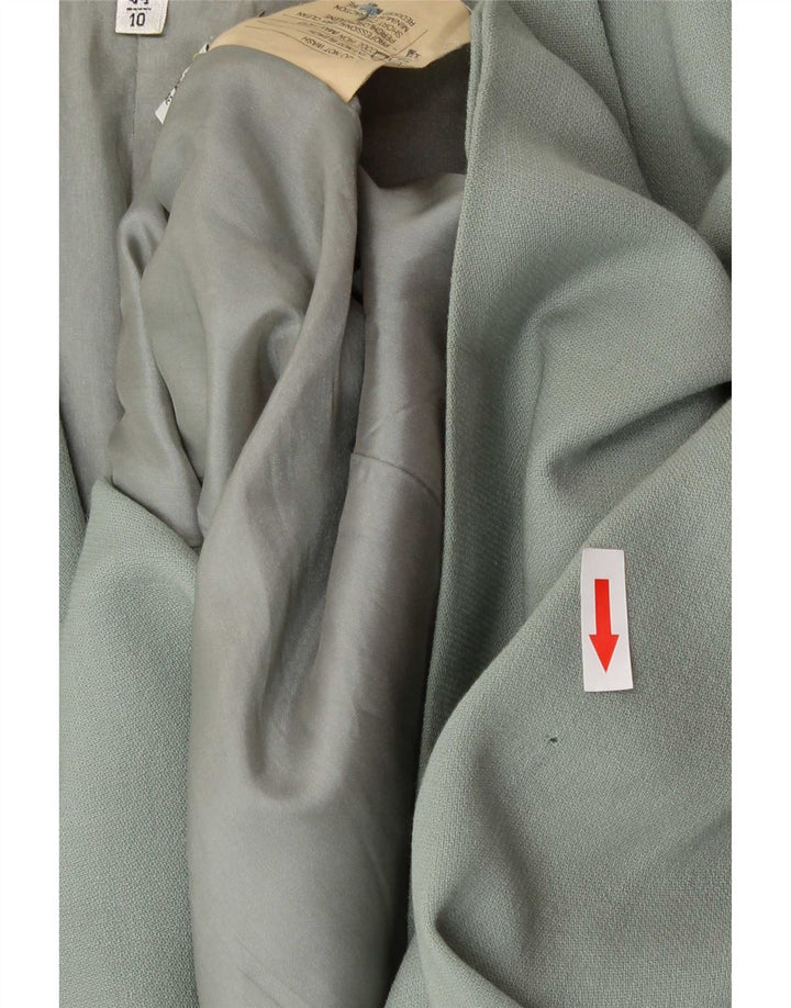 MANI Veste Blazer 2 Boutons Femme IT 44 Laine Vierge Vert Moyen