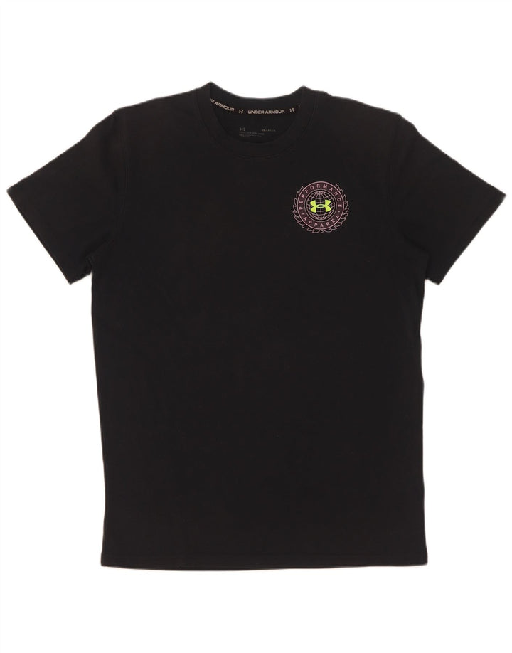 Under Armour T-Shirt Graphique Homme Petit Noir Coton