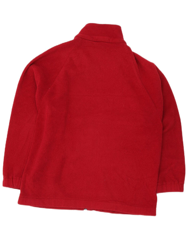 Marks & Spencer Veste polaire surdimensionnée pour femme UK 14 Large Rouge Polyester