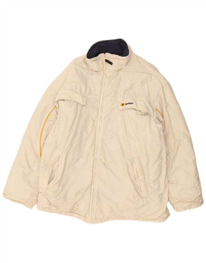 Lotto Veste coupe-vent pour homme UK 38 Medium Off White Nylon