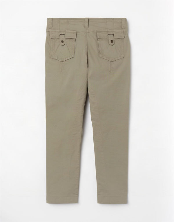 Dack's Pantalon décontracté droit pour femme IT 46 Large W32 L28 Gris Coton
