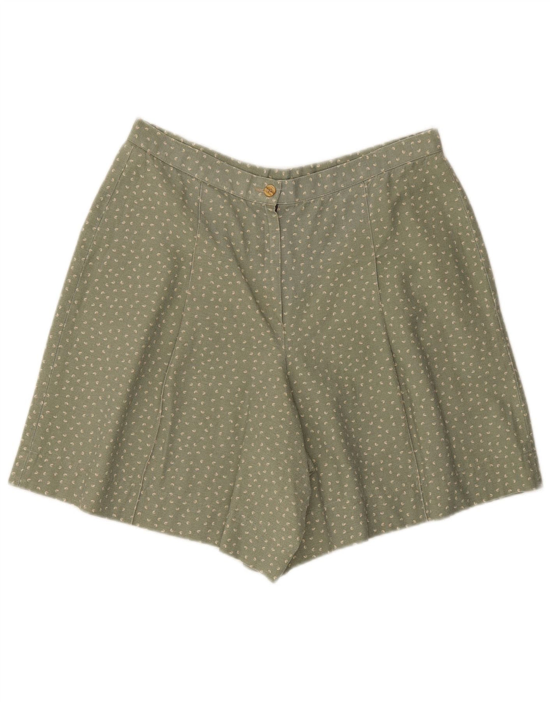 vintage Femmes Casual Shorts Grand W34 Vert Repéré