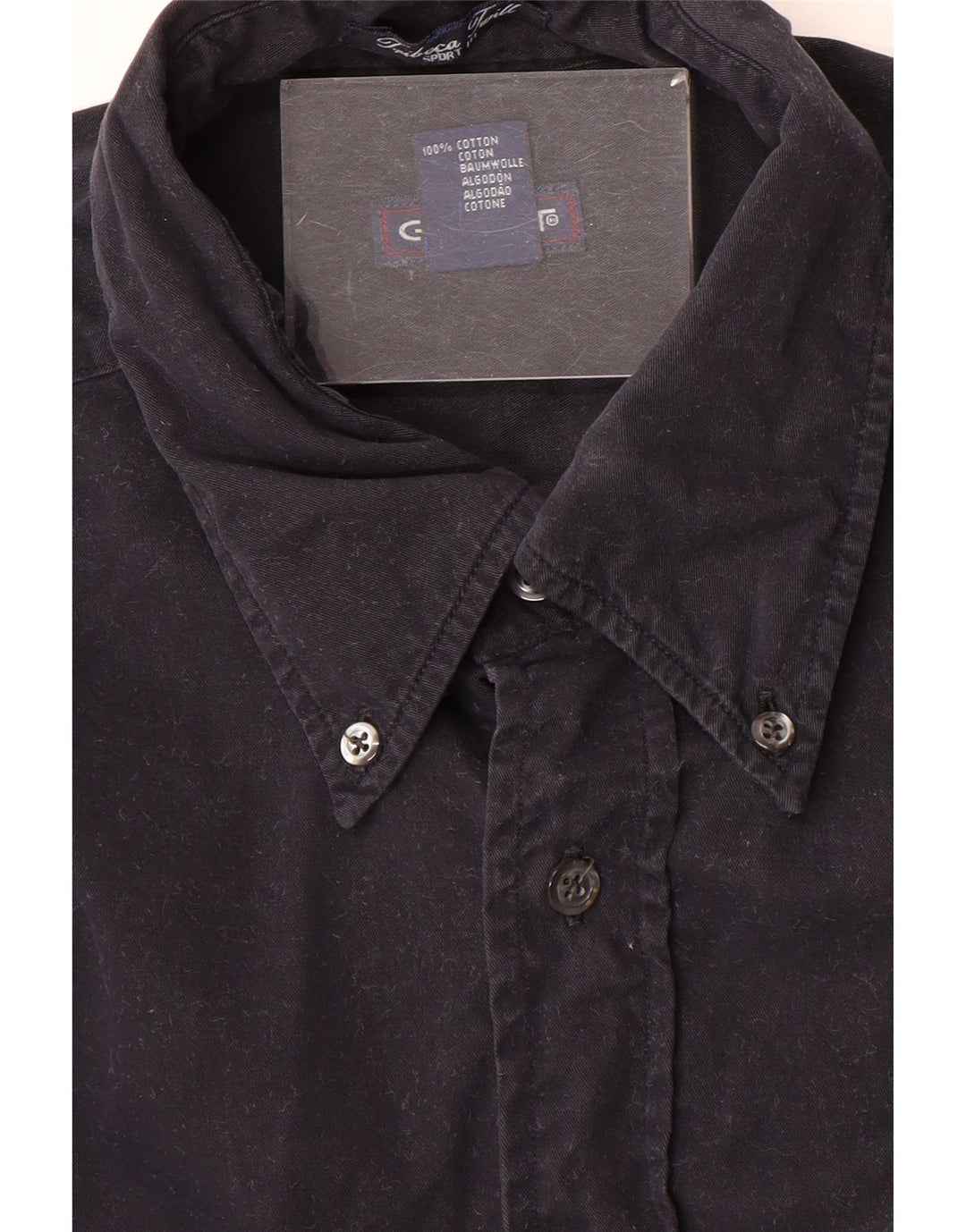Gant Chemise Homme Large Bleu Marine Coton
