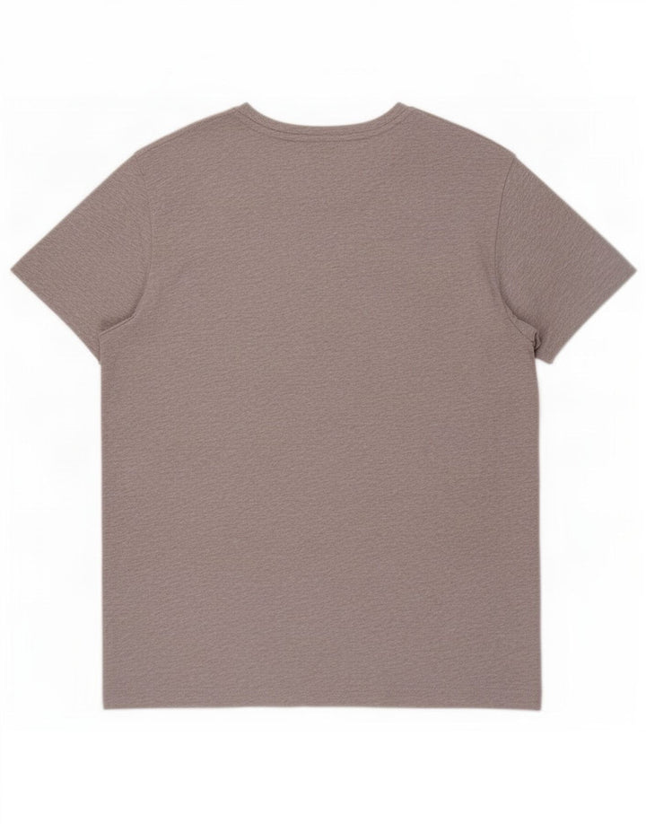 Gant T-Shirt Homme Gris Moyen Moucheté Coton