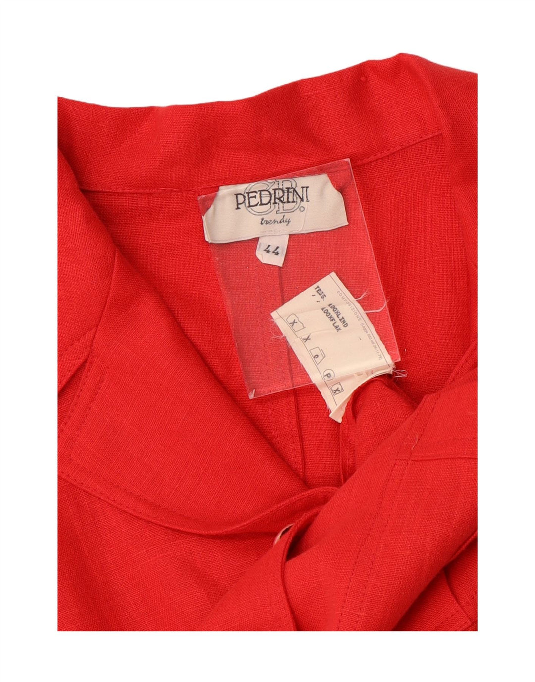GB.PEDRINI Ensemble jupe 2 pièces pour femme IT 44 Medium W26 Lin rouge