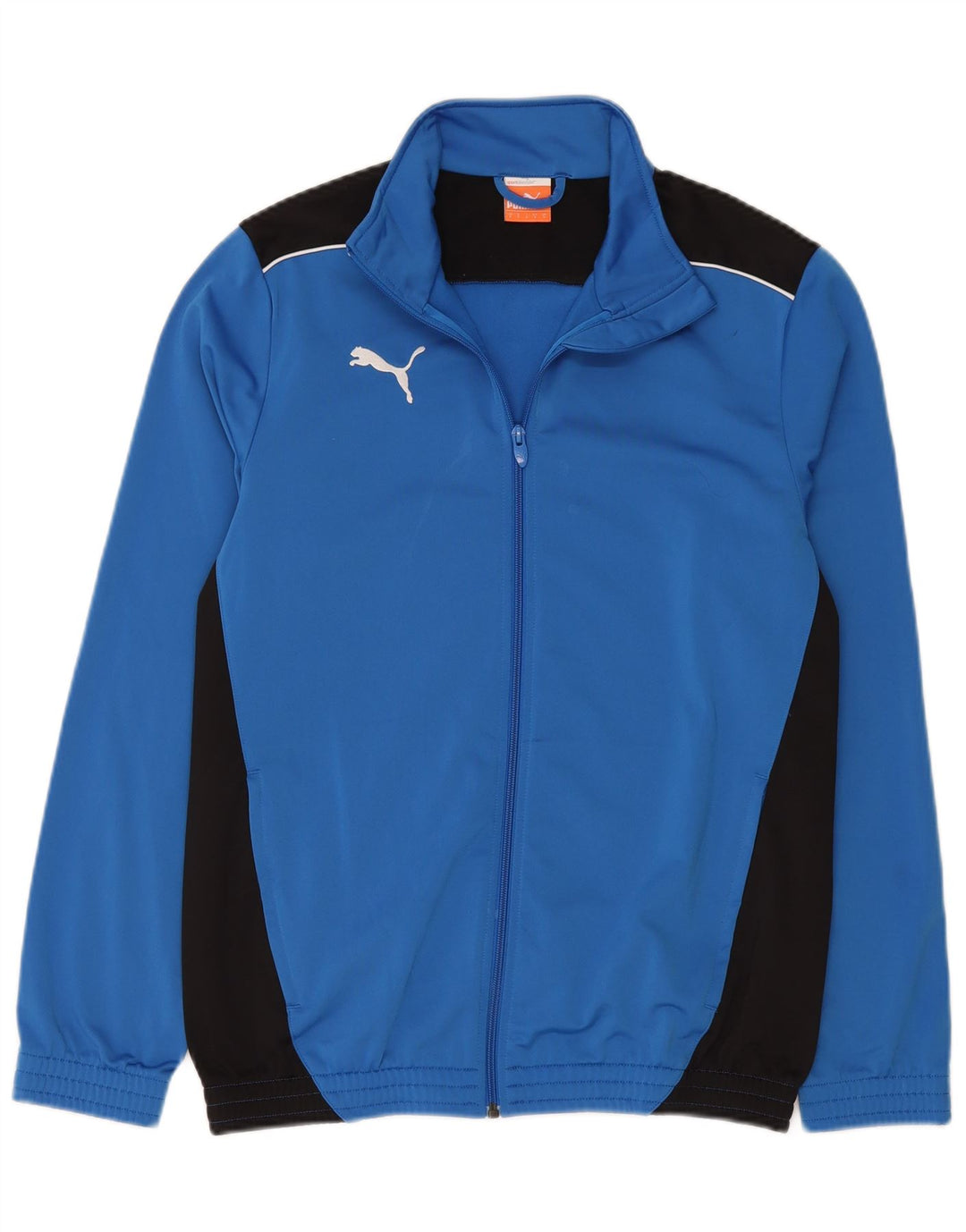 Puma Veste de survêtement pour homme Small Bleu Colorblock Polyester
