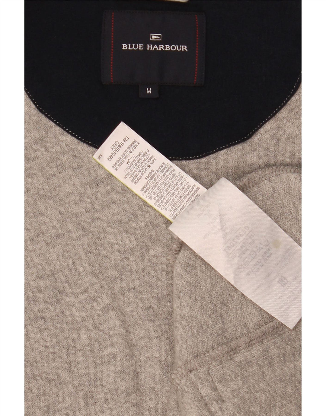 Marks & Spencer Veste de Survêtement Blue Harbor Homme Gris Moyen Coton