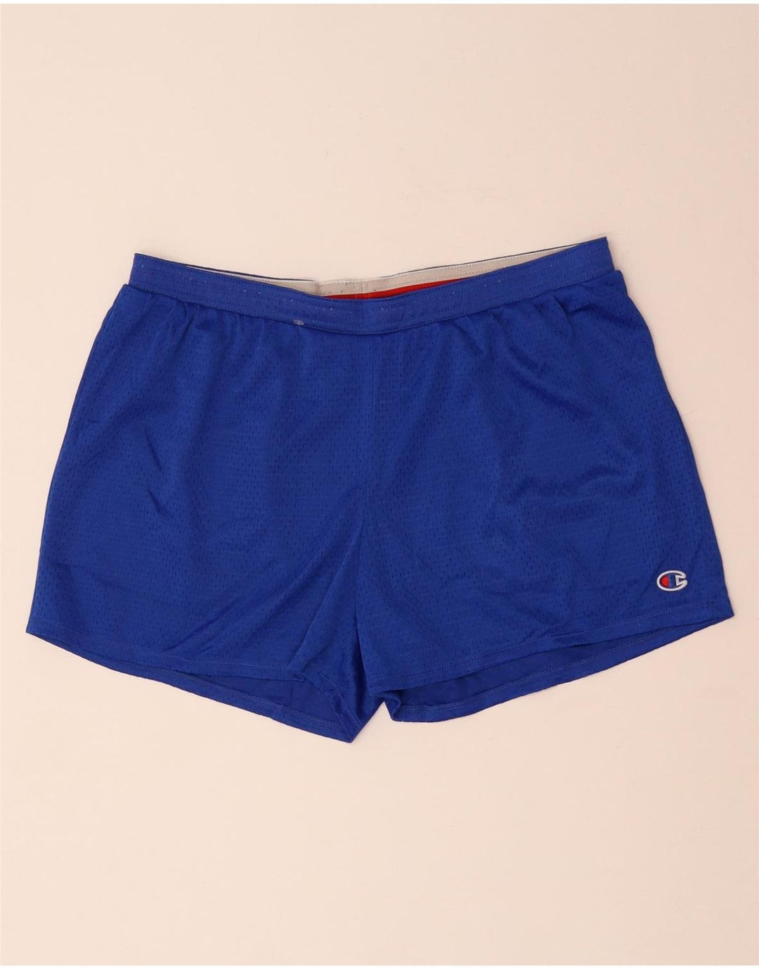 CHAMPION Short de sport pour femme UK 16 Large Bleu Polyester