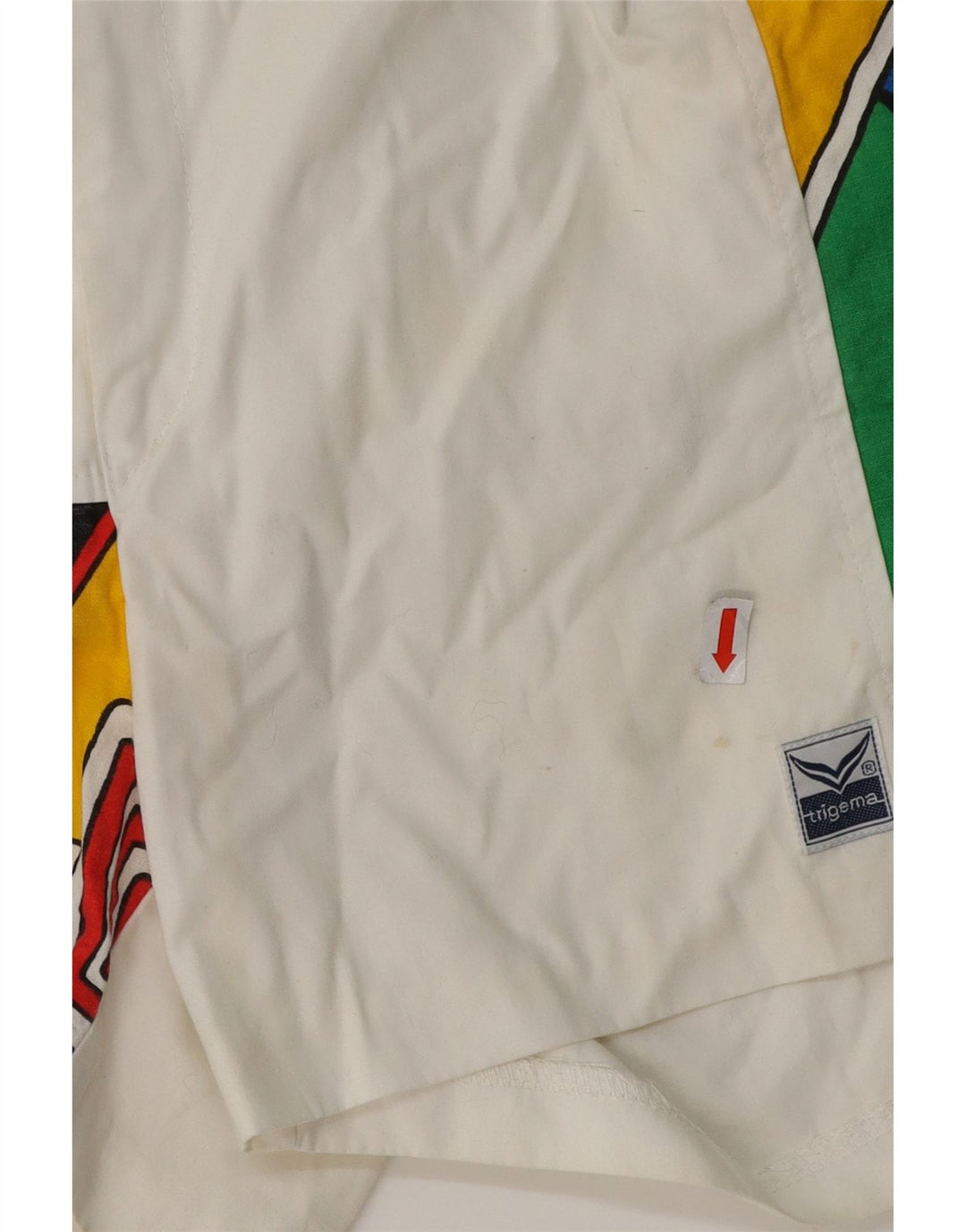 TRIGEMA Short Chino Homme IT 52 XL W36 Blanc Géométrique Coton