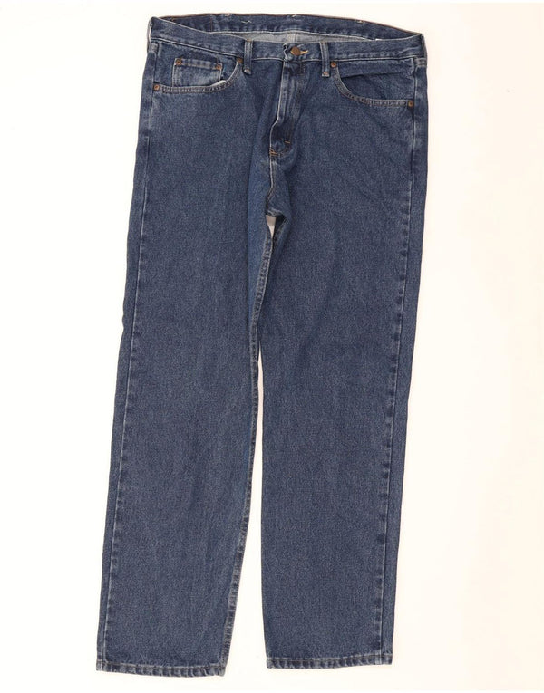 Wrangler Jean droit coupe décontractée pour homme W36 L32 en coton bleu