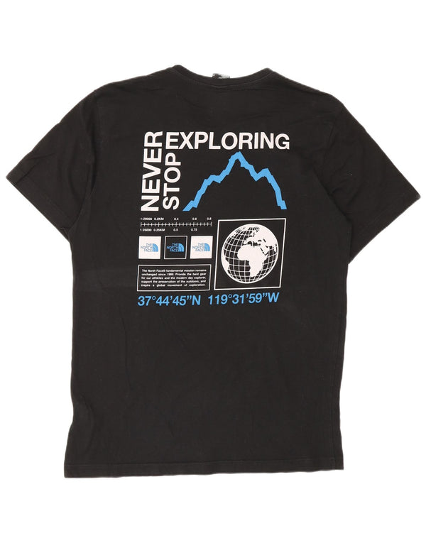 The North Face T-shirt graphique pour homme en coton noir moyen