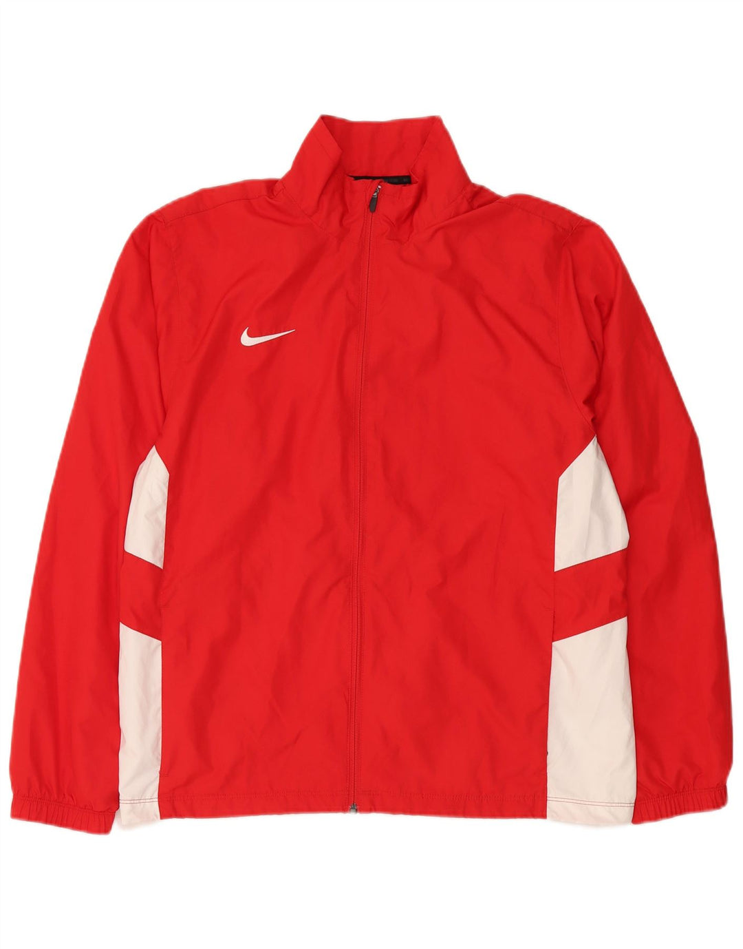 Nike Veste de survêtement graphique pour homme Large Rouge Colorblock Polyester