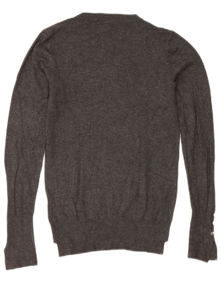 Zara Pull ras du cou pour femme UK 8 Small Gris