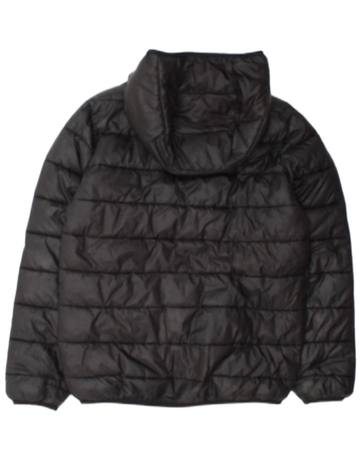 Champion Veste matelassée à capuche pour garçon 11-12 ans Large Noir Polyester