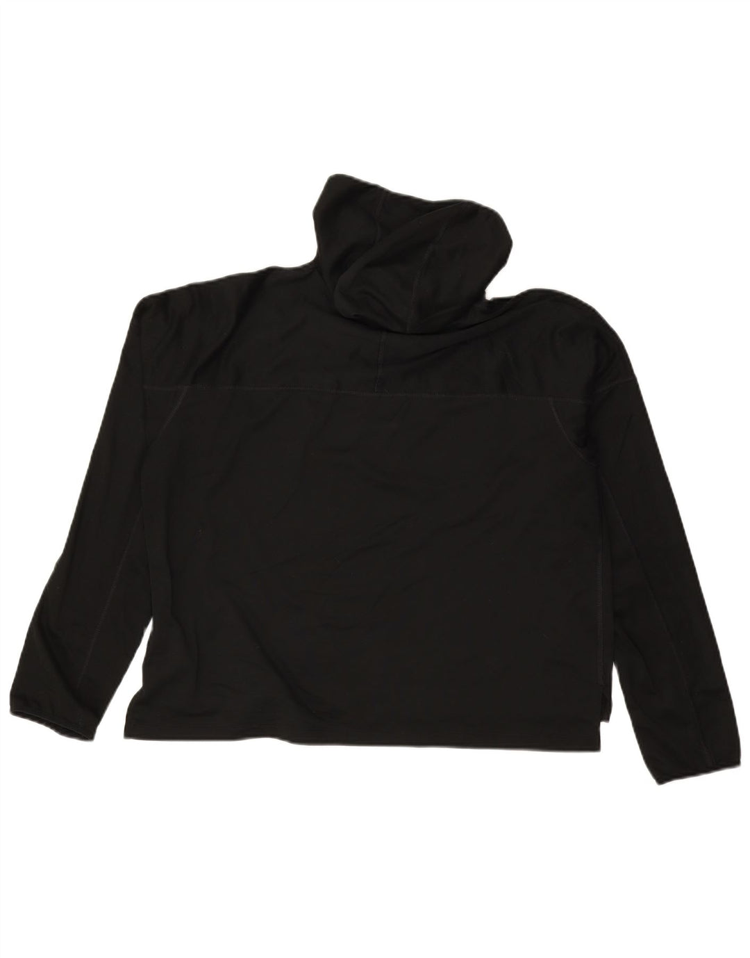 Nike Femme Running Crop Graphic Sweat à capuche UK 14 Medium Noir Polyester