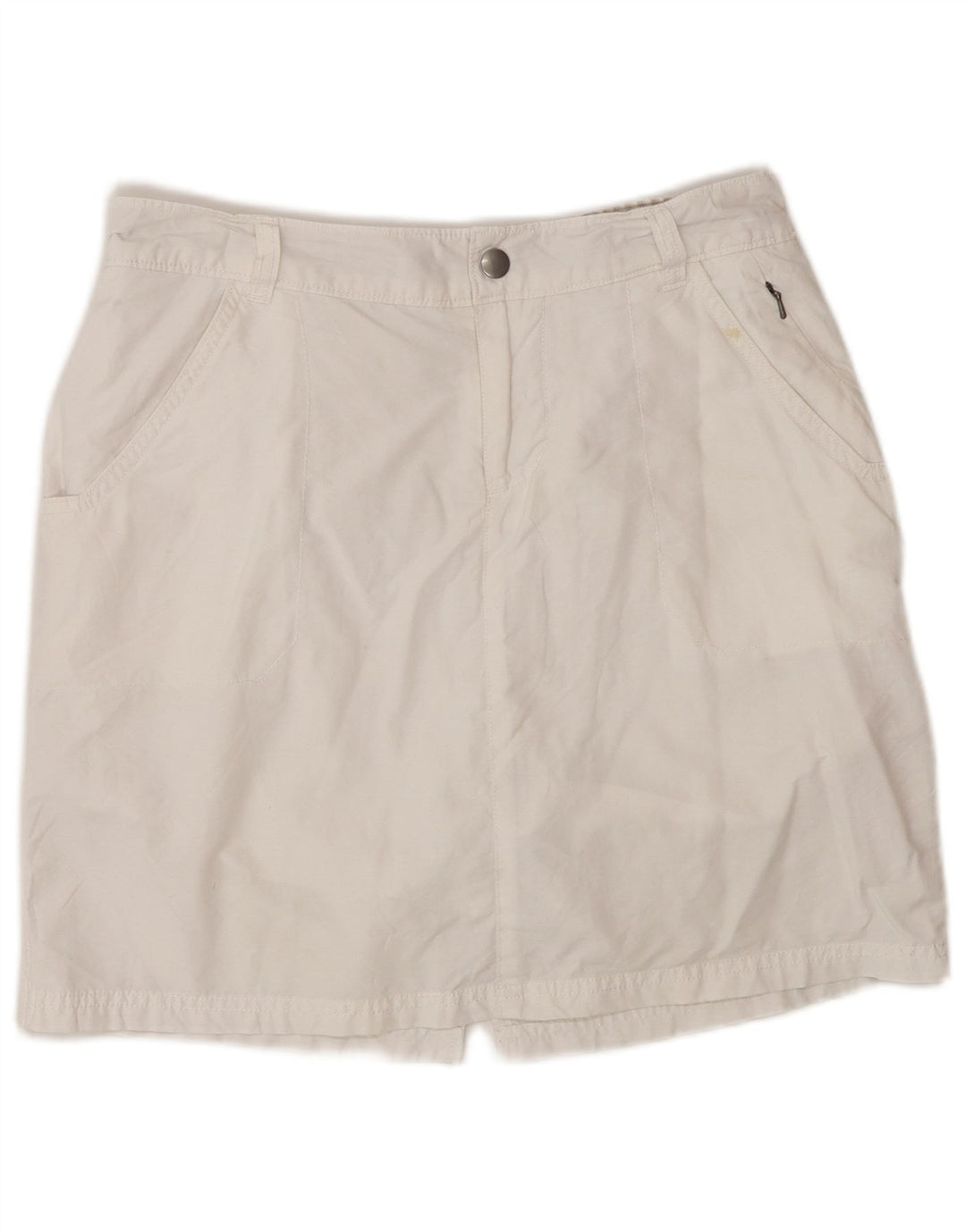 COLUMBIA Jupe-short pour femme US 8 en coton blanc moyen