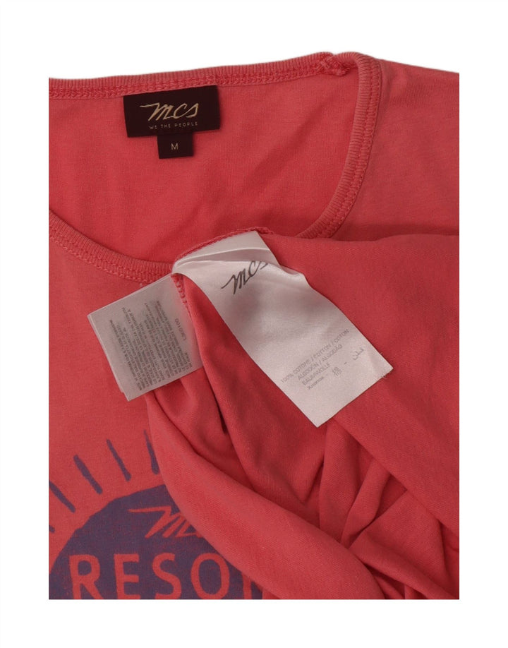 Marlboro Classics T-Shirt Graphique Homme Rose Moyen Coton