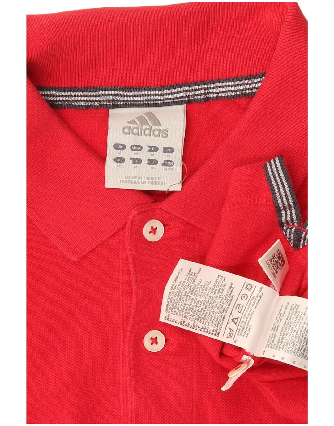 Adidas Polo Homme Rouge Moyen Coton