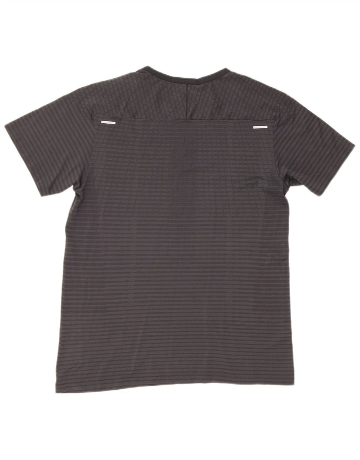 Nike T-shirt Dri Fit pour homme Gris moyen à fines rayures