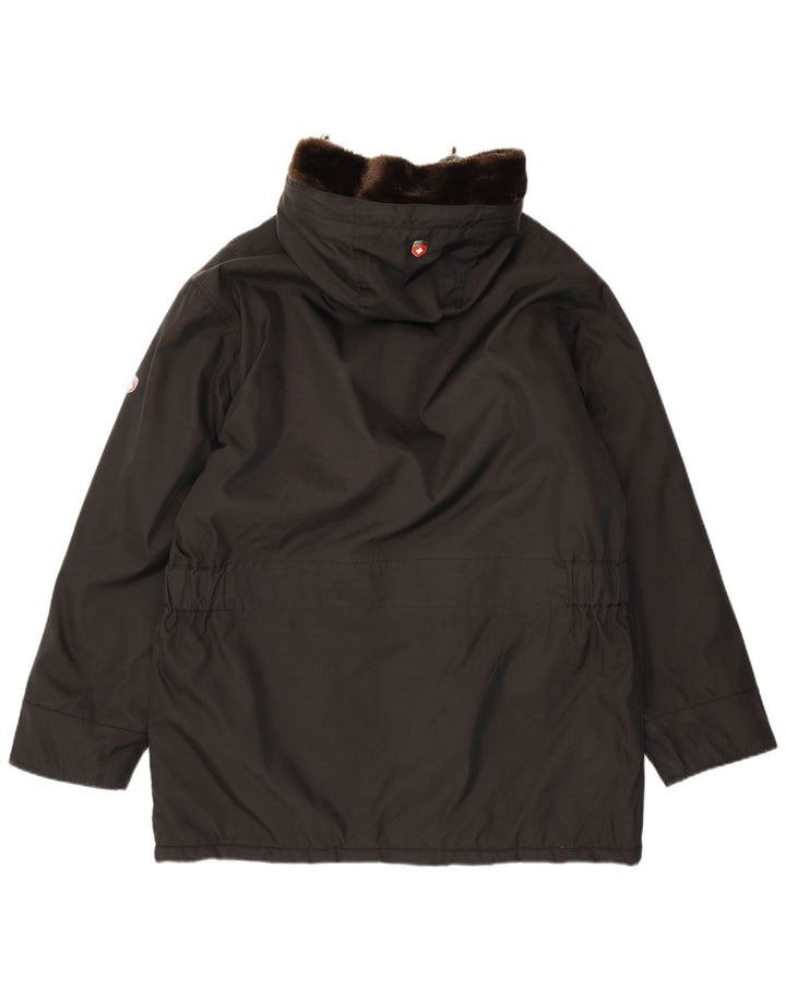 Cape Horn Veste coupe-vent à capuche pour homme UK 40 Large Noir Polyester