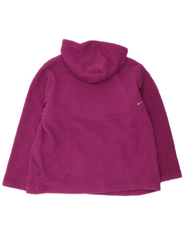 Nike Pull polaire à capuche Therma-Fit pour femme UK 18 XL Violet Polyester
