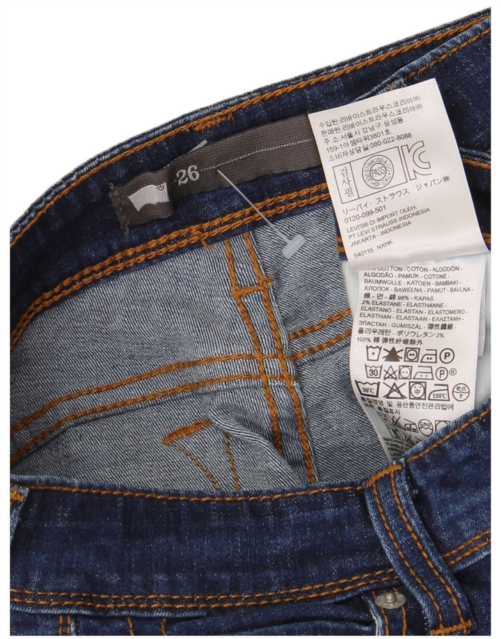 Levi's Jean Capri Femme W26 L21 Bleu Marine Coton