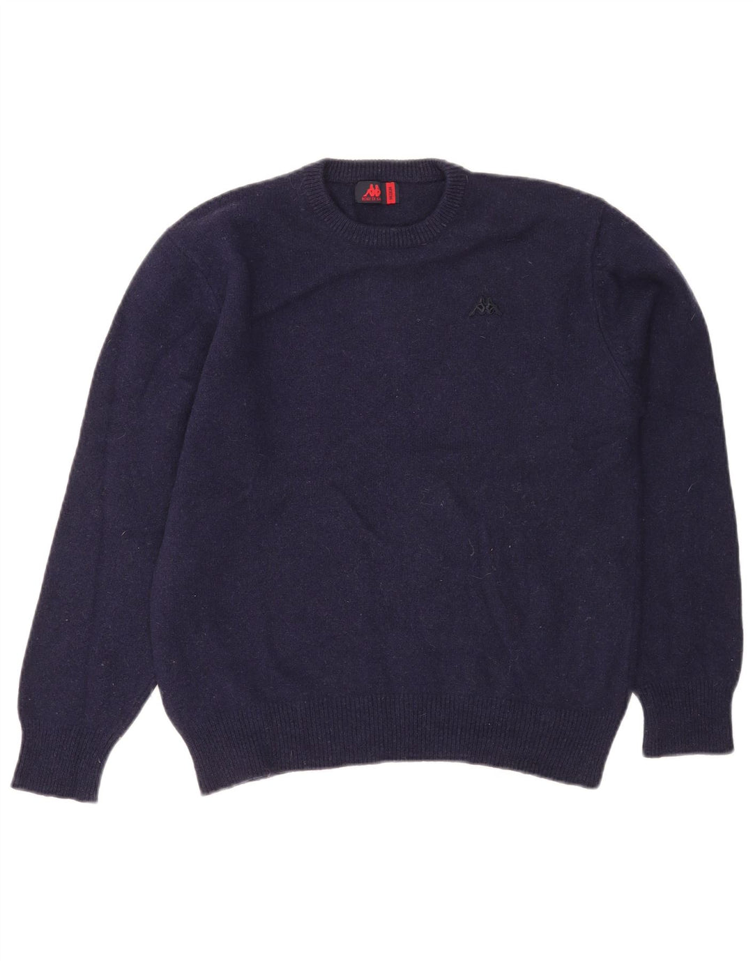 Kappa Pull à col rond pour femme UK 14 en laine bleu marine moyen