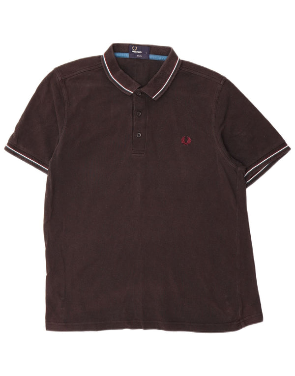 Fred Perry Polo Slim Fit pour homme en coton noir Taille L