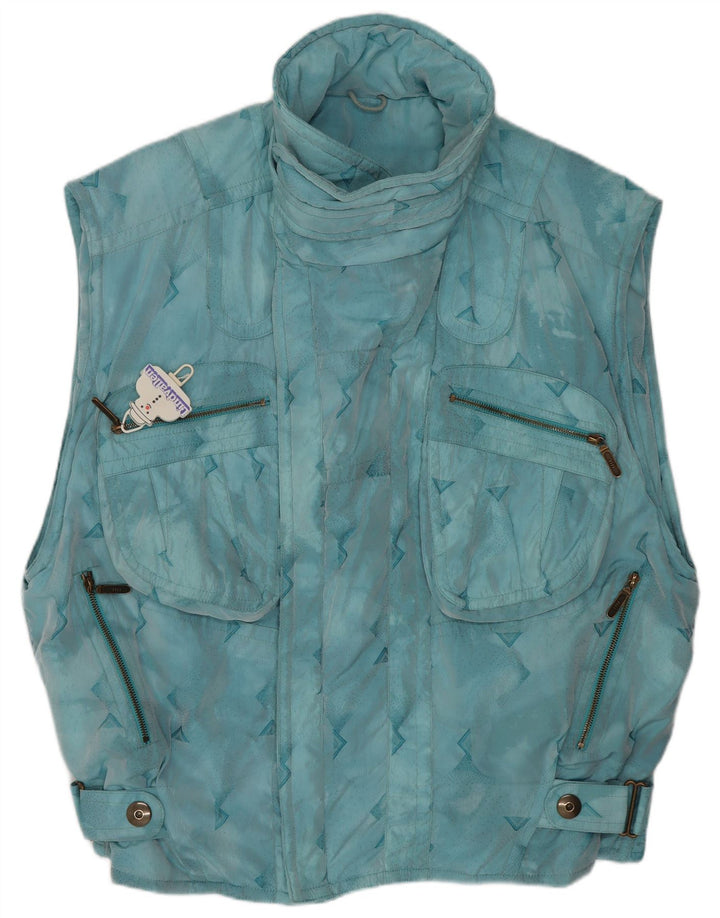 Emmegi Gilet utilitaire pour homme UK 38 Bleu moyen géométrique Polyamide