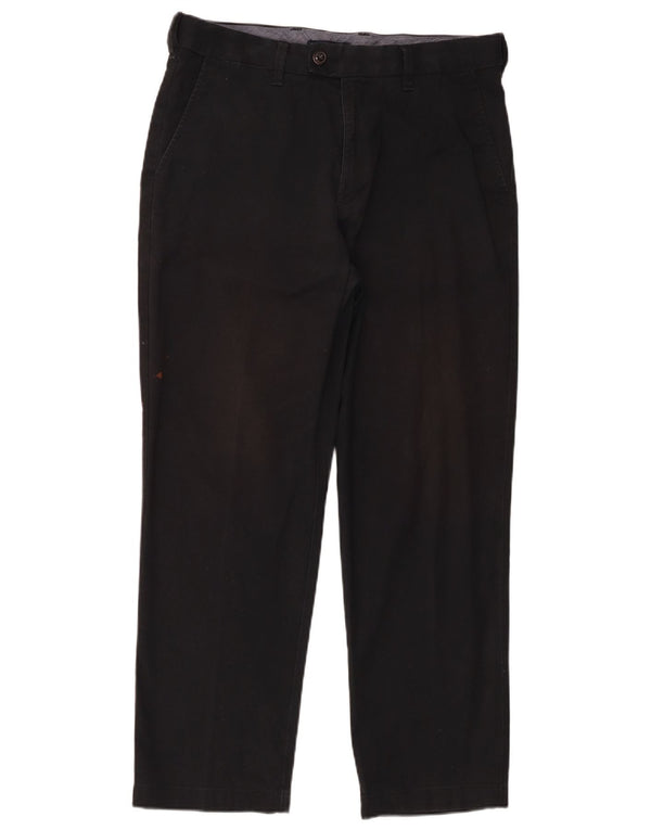 Marks & Spencer Pantalon de Costume Droit Homme W34 L29 Coton Noir