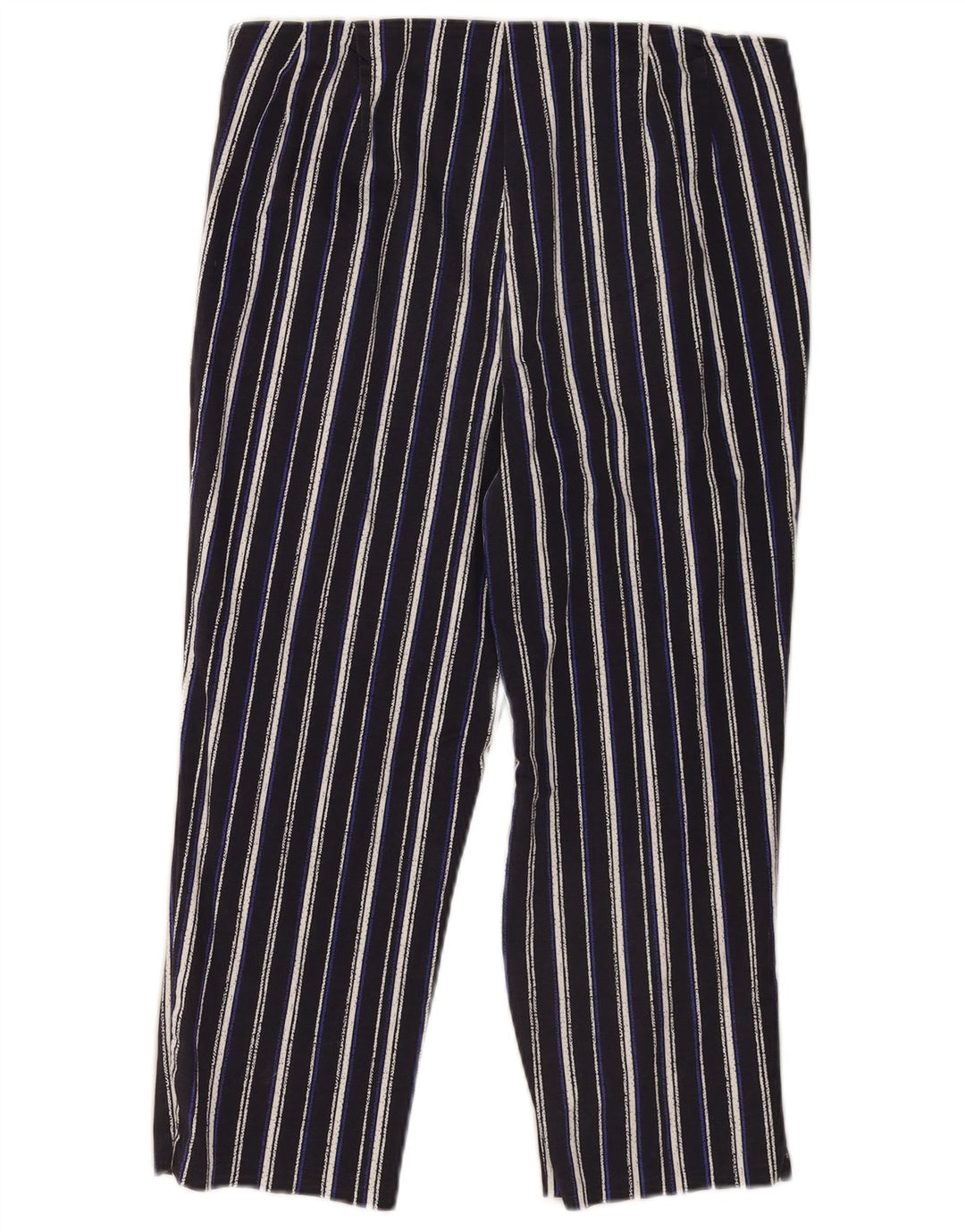 Marks & Spencer Pantalon Capri Femme UK 12 Medium W30 L20 Bleu Marine