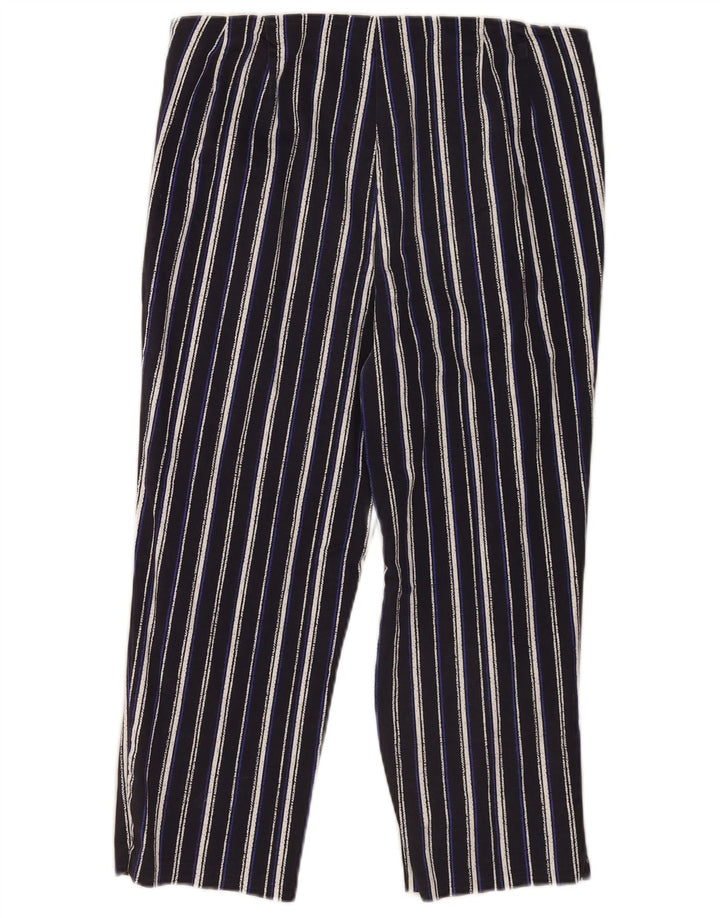 Marks & Spencer Pantalon Capri Femme UK 12 Medium W30 L20 Bleu Marine