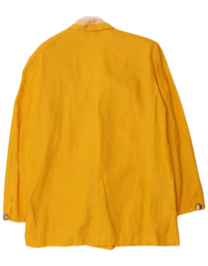 ROCCOBAROCCO Veste blazer croisée pour femme IT 44 Jaune moyen