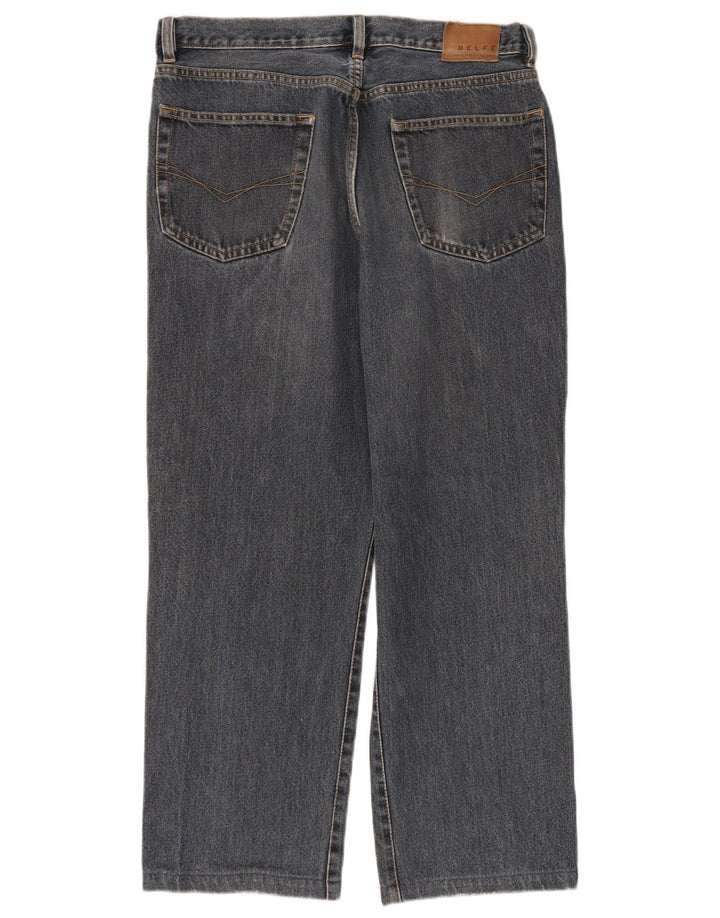 Belfe Jean court homme W33 L26 bleu coton