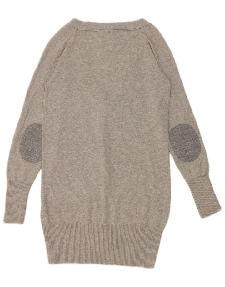 Zara Cardigan Femme Pull UK 10 Petit Gris