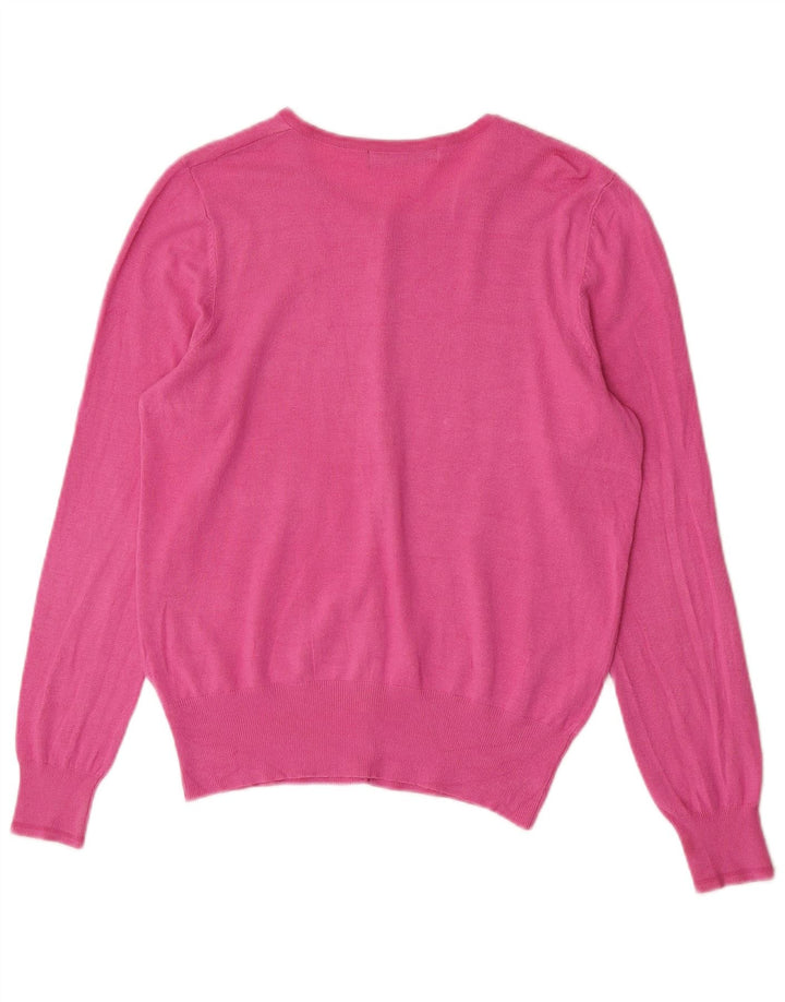 Marks & Spencer Cardigan pour femme en viscose rose moyen UK 44