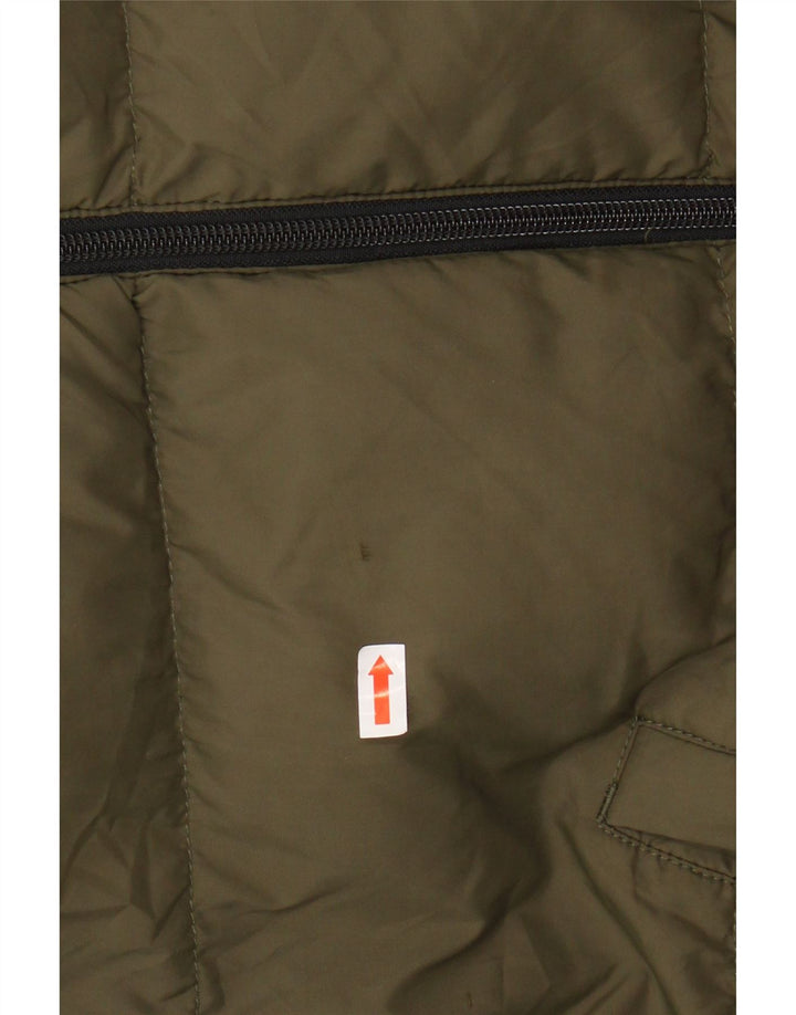 TIMBERLAND Veste matelassée à capuche pour garçon 11-12 ans XS Kaki Colourblock