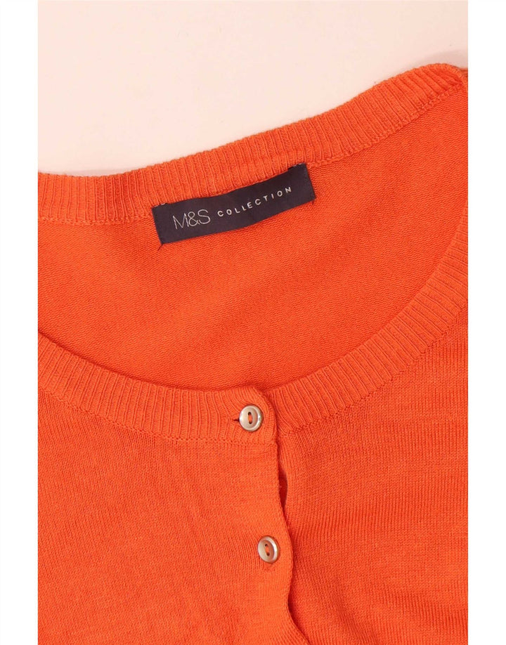 Marks & Spencer Pull Cardigan Femme UK 18 XL Orange